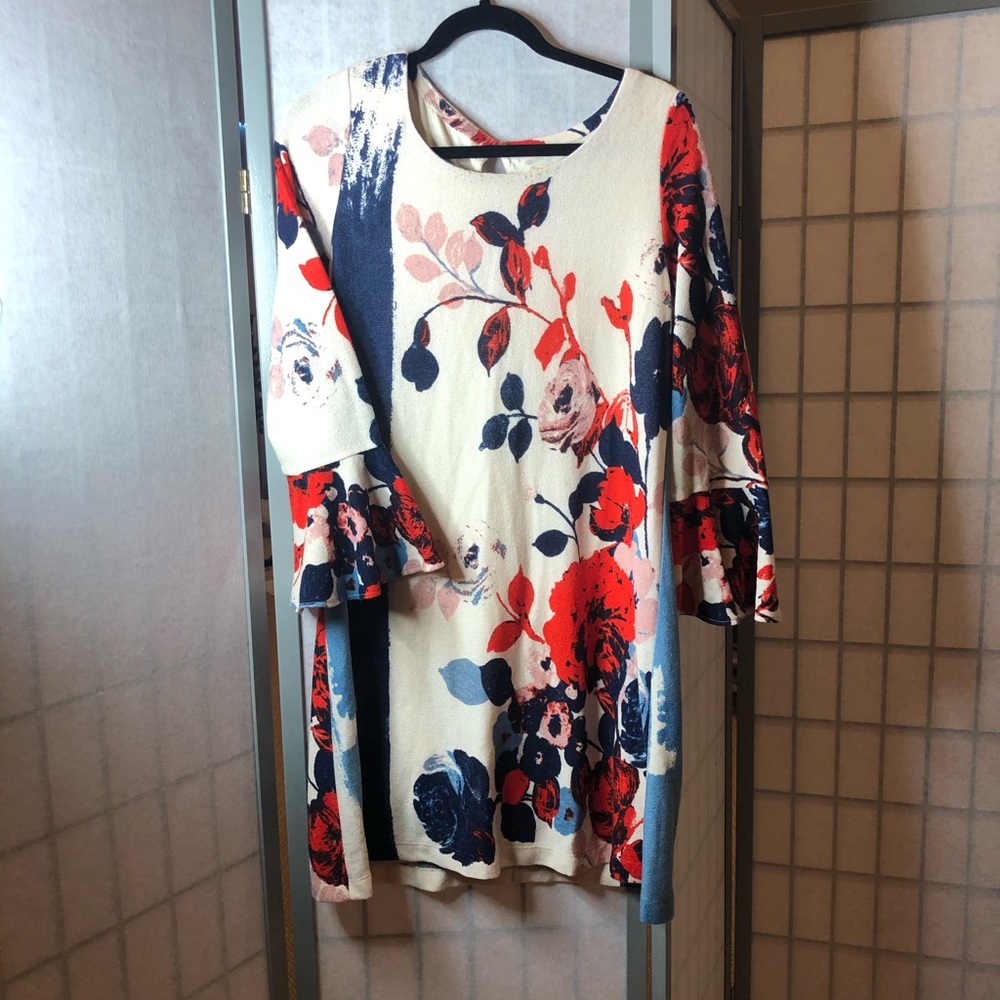 Anthropologie Maeve sweater dress w/ bell sleeves
